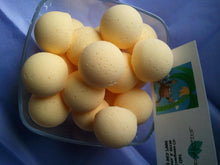 Load image into Gallery viewer, 14 bath bombs in Monkey Farts fragrance, ultra moisturizing, bath fizzies, great for kids...and adults too