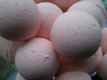 Load image into Gallery viewer, 14 bath bombs in Jasmine fragrance with shea &amp; cocoa butter, gift bag bath fizzies, great for dry skin with 7 ultra rich oils