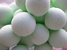 Load image into Gallery viewer, 14 bath bombs 1 oz each (Absinthe) gift bag bath fizzies, great for dry skin, shea, cocoa, 7 ultra rich oils