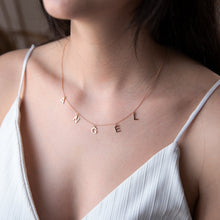 Load image into Gallery viewer, Personalized Dangle Letters Necklace
