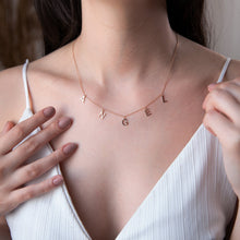 Load image into Gallery viewer, Personalized Dangle Letters Necklace
