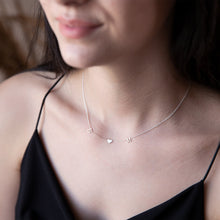 Load image into Gallery viewer, Heartfelt Initials Necklace | Custom Double Initial &amp; Heart Design