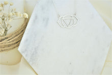 Load image into Gallery viewer, Awaken Your Intuition Necklace | Handmade Third Eye Chakra Jewelry with Ajna Symbol