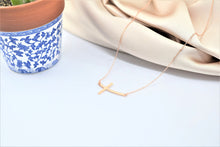 Load image into Gallery viewer, Shimmering Sterling Silver Cross Necklace - Dainty Minimalist Design for Her