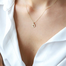 Load image into Gallery viewer, 14K Gold Monogram Necklace