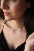 Load image into Gallery viewer, SilverGoldandRose Personalized Infinity Name Necklace - Celebrate Family with Custom Name Jewelry