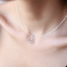Load image into Gallery viewer, Heart Chakra Necklace • Handmade 925 Sterling Silver Yoga Jewelry