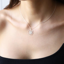 Load image into Gallery viewer, Seed of Life Pendant Necklace in 925 Sterling Silver