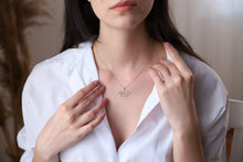Load image into Gallery viewer, Lotus Blossom Necklace - Dainty Handmade Sterling Silver, Gold &amp; Rose Gold Pendant for Friendship &amp; Birthdays