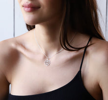 Load image into Gallery viewer, Heart Chakra Necklace • Handmade 925 Sterling Silver Yoga Jewelry