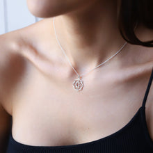 Load image into Gallery viewer, Heart Chakra Necklace • Handmade 925 Sterling Silver Yoga Jewelry