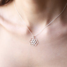 Load image into Gallery viewer, Seed of Life Pendant Necklace in 925 Sterling Silver