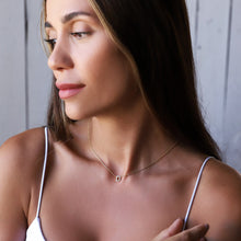 Load image into Gallery viewer, Personalized CZ Diamond Dainty Initial Necklace