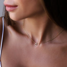 Load image into Gallery viewer, Personalized CZ Diamond Dainty Initial Necklace