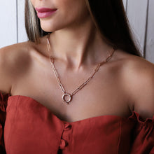 Load image into Gallery viewer, Sailor Lock Paperclip Chain Necklace