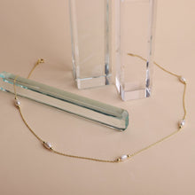 Load image into Gallery viewer, Gold Pearl Choker Necklace | Handmade Vintage Style with Freshwater Pearls