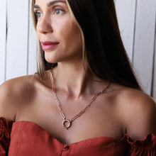 Load image into Gallery viewer, Sailor Lock Paperclip Chain Necklace