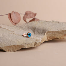 Load image into Gallery viewer, Gold Minimalist Evil Eye Stud Earrings – Dazzling Protection &amp; Stylish Charm