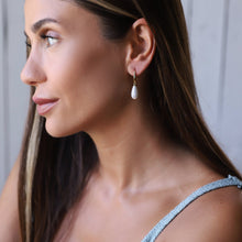 Load image into Gallery viewer, Luxe Pearl Drop Earrings - Iridescent Mother of Pearl Elegance