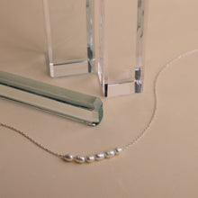 Load image into Gallery viewer, Dainty Pearl Choker Necklace | 6 Oval Freshwater Pearls | Perfect Bridesmaid &amp; Bridal Shower Gift