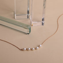Load image into Gallery viewer, Elegant Pearl Necklace - Dainty Freshwater Beads in Gold, Rose Gold &amp; Silver