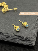 Load image into Gallery viewer, Birthstone Stud Earrings by SilverGoldandRose