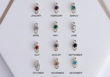 Load image into Gallery viewer, Custom Kartvelian Name Necklace - 14K Gold Georgian Script with Birthstone - Personalize Any Name