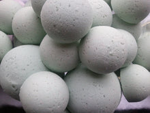 Load image into Gallery viewer, 14 bath bombs in Eucalyptus &amp; Spearmint scent, gift bag bath fizzies, great for dry skin, shea, cocoa, 7 ultra rich oils