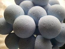 Load image into Gallery viewer, 14 bath bombs in French Lilac, gift bag bath fizzies, great for dry skin, shea, cocoa, 7 ultra rich oils