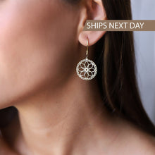 Load image into Gallery viewer, Elysian Mandala Earrings - Dazzling Handcrafted Design for Bold Expression
