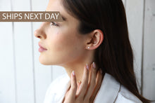 Load image into Gallery viewer, Heartfelt Gold-Filled Heart Stud Earrings in 925 Sterling Silver