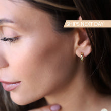 Load image into Gallery viewer, Huggies Waterproof Infinity Hoop Earrings