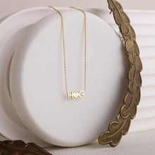 Load image into Gallery viewer, Custom Heart Initial Necklace with Birthstone Add-On | Dainty Letter Necklace for Her by SilverGoldandRose