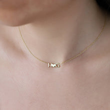 Load image into Gallery viewer, Custom Heart Initial Necklace with Birthstone Add-On | Dainty Letter Necklace for Her by SilverGoldandRose
