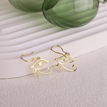 Load image into Gallery viewer, Ra Jewelry Eye of Ra Dangle Earrings - Unique Egyptian-Inspired Design for a Bold Statement