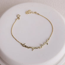 Load image into Gallery viewer, Custom Signature Bracelet | Dainty Gold &amp; Silver Jewelry with Handwritten Touch | Unique Gift for Her