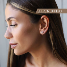 Load image into Gallery viewer, Elegant Gems Pearl Stud Earrings - Timeless Elegance for Every Occasion
