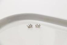 Load image into Gallery viewer, Ethereal Glam Ghost Stud Earrings with Dazzling Crystal Accents