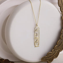 Load image into Gallery viewer, Unique Egypt Cartouche Necklace - Stunning Hieroglyph Pendant