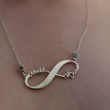 Load image into Gallery viewer, Eternal Charm Infinity Name Necklace | Custom Birthstone Jewelry for Women | Personalized Elegance