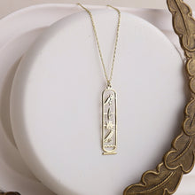Load image into Gallery viewer, Unique Egypt Cartouche Necklace - Stunning Hieroglyph Pendant