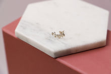 Load image into Gallery viewer, Personalized Silver and Gold Name Stud Earrings