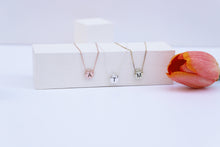 Load image into Gallery viewer, Apple Initial Necklace | Gold &amp; Silver Personalized Letter Jewelry | Meaningful Gift for Birthdays &amp; Special Moments
