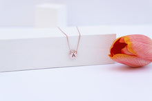 Load image into Gallery viewer, Apple Initial Necklace | Gold &amp; Silver Personalized Letter Jewelry | Meaningful Gift for Birthdays &amp; Special Moments