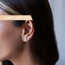 Load image into Gallery viewer, Dainty Witch Stud Earrings in 925 Sterling Silver