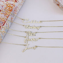 Load image into Gallery viewer, Silver Nameplate Necklace - Personalized Elegance for Every Style
