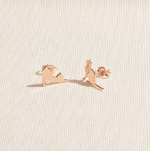 Load image into Gallery viewer, Pawfectly Crafted Sterling Silver Cat Stud Earrings