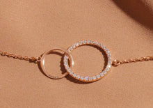 Load image into Gallery viewer, Infinity Link Bracelet with Diamonds