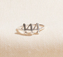 Load image into Gallery viewer, Dainty Angel Number Ring - Personalized 925 Sterling Silver Jewelry for Luck and Inspiration