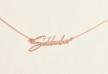 Load image into Gallery viewer, Personalized Sterling Silver Name Necklace | Signature Font Elegance